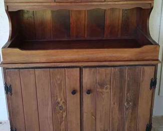 Small Cabinet With Detachable Hutch
