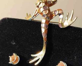 Leaping Frog Earrings