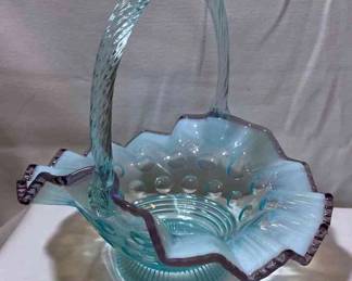 Vintage Fenton Basket
