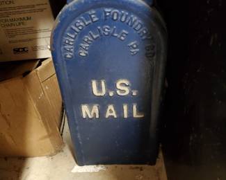 Vintage Carlisle Foundry Cast Iron Letter Collection Box