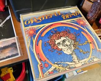 Stack of greatful dead records