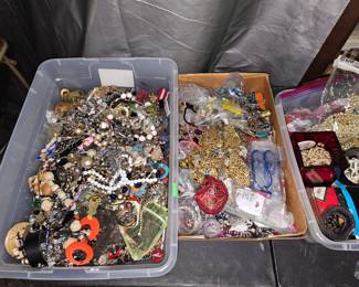Boxes of jewelery