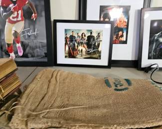 Lots of sports signed memrobillia 