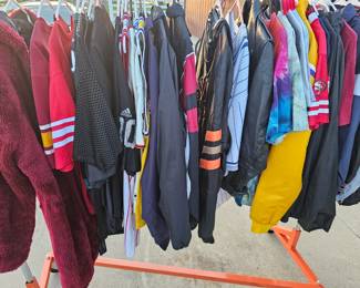 Lots of vintage starter jackets , jerseys , greatful dead shirts