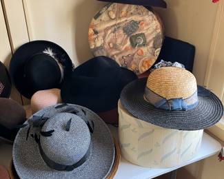 More women's hats and boxes......