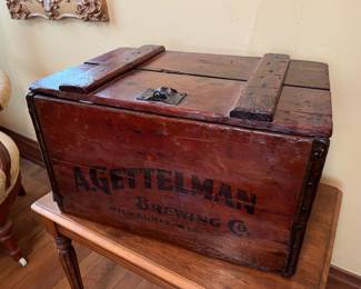 A. Gettelman beer crate....