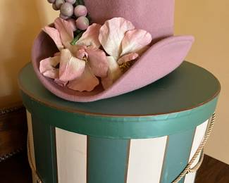 Louise Green hats and boxes....