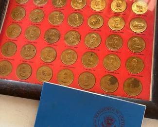 Franklin Mint presidential hall of fame coins