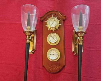 Sconces and Weather Station