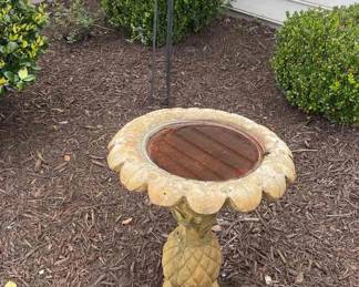 Bird Bath and Globe