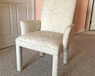 High Back Upholstered Arm Chair