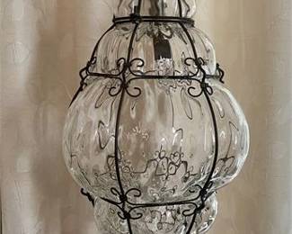 Murano Glass Swag Lamp