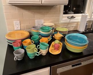 Vintage Fiestaware pieces