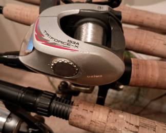 Daiwa bate cast reel with rod