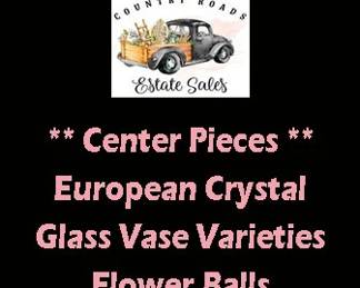  04D Center Pieces European Crystal