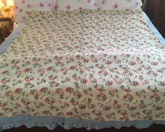 Vintage Mickey Mouse bed coverlet, there is an opening to put a blanket inside. Classic Disney characters 