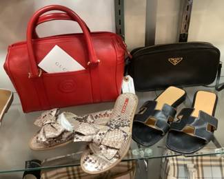 Prada, Hermes, Gucci