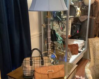 Burberry and a Python clutch