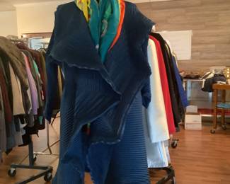 Issey Miyake with an Hermes 