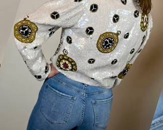 Isabell Gerhart Sequined Jacket….so fine!