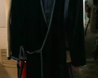 Horrible photo - Vintage Black Velvet YSL Wrap Dres