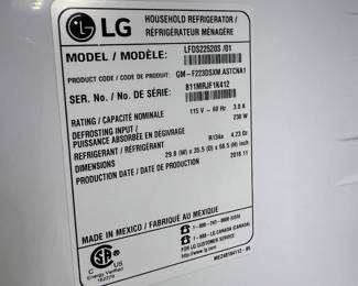 STAINLESS STEEL REFRIGERATOR FREEZER