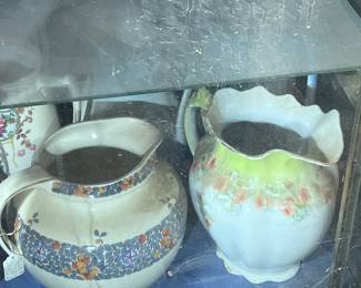 PITCHERS, AND DISPLAY CASE