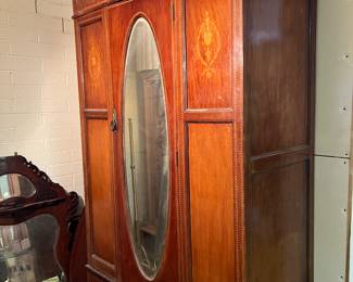 STUNNING ARMOIRE - HAS MATCHING WASH STAND 