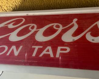 LARGE VINTAGE BEER SIGN