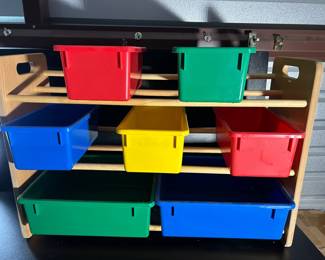 Kids Room Shelf With Great Boxes
