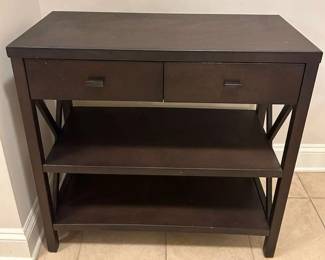 Brown Shelf with two Drawers