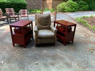 Recliner and tables