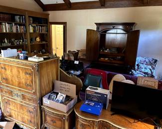 Rooms full of vintage and antique furniture