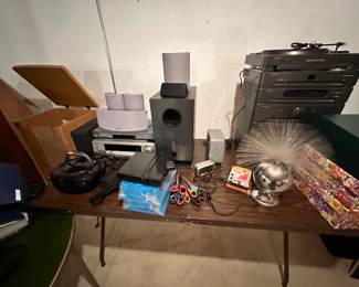 Electronics - Surround sound system with DVD/CD player.