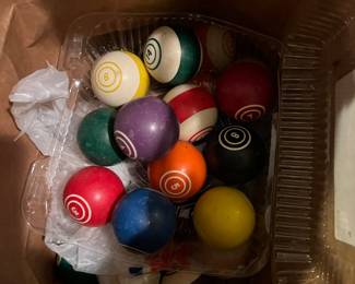 Vintage pool balls 