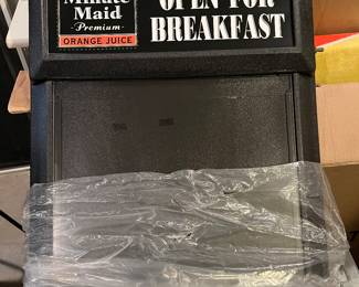 New in box Minute Maid breakfast sign 