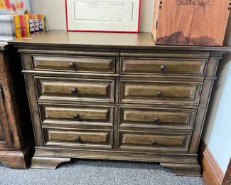PRESALE AVAILABLE! Walter E. Smithe Hamilton Collection combo file cabinet with full file drawer across bottom, 1/2 width file drawer in upper right, and 2 small drawers in upper left - 43w x 24d x 31h