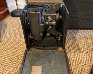 Vintage Ampro film projector in case