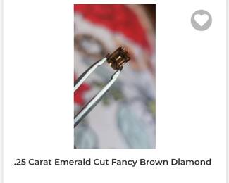 . 25 carat Fancy chocolate loose diamond