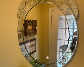 BEAUTIFUL ETCHED WALL MIRROR 