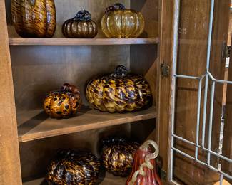 Hand blown glass pumpkins
