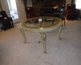 Glass top Round Table -- No Chairs --