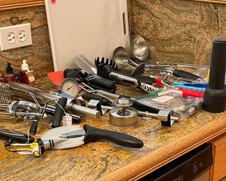 Kitchen utensils galore