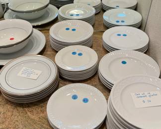 Dozens of pieces of fine china