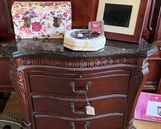 Universal Furniture Granite Top 3 drawer nightstand