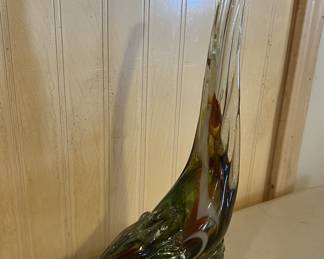 Murano Style / Mexican Art Glass Pheasant