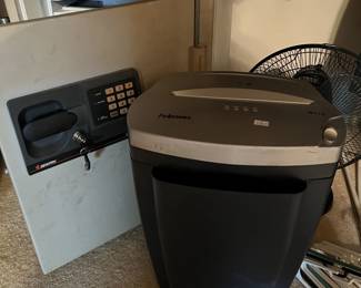 Shredder and Sentry safe