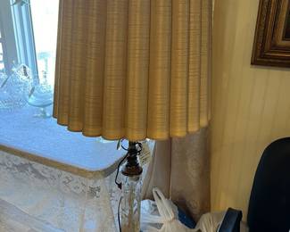 Vintage Cut Glass Floor Lamp Western Germany
