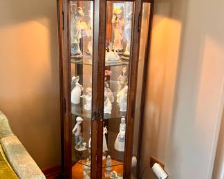 Beautiful octagon shaped lighted display cabinet