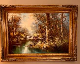 "Woodlands" by Henzel original painting w/COA